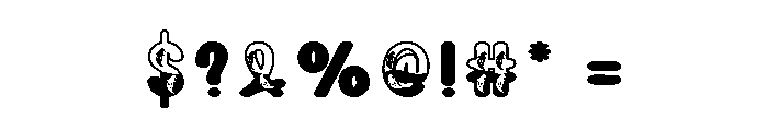 Ghost Midnight Font OTHER CHARS