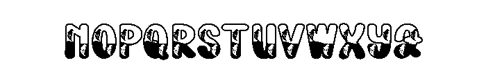 Ghost Midnight Font LOWERCASE