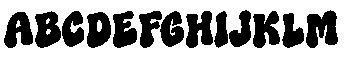 Ghost Puff Font UPPERCASE