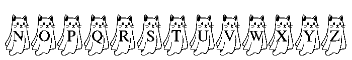 Ghost Pup Halloween Font UPPERCASE