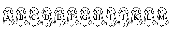 Ghost Pup Halloween FONT