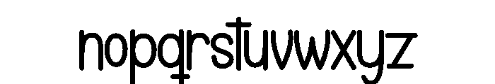 Ghost Tumbler Font LOWERCASE