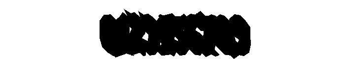 Ghostero Extrude Regular Font OTHER CHARS