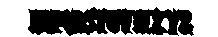 Ghostero Extrude Regular Font LOWERCASE