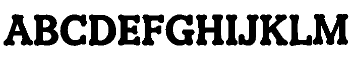 Ghostie Glimmer Font UPPERCASE