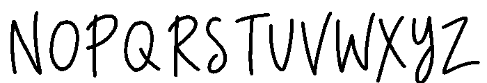 Ghostie Font UPPERCASE