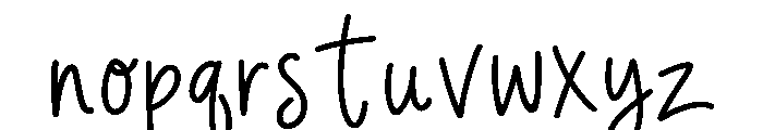 Ghostie Font LOWERCASE