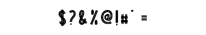 Ghostline Font OTHER CHARS