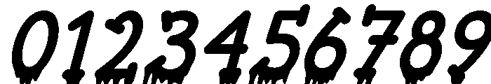 Ghostly Drip Italic Font OTHER CHARS