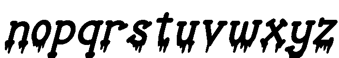 Ghostly Drip Italic Font LOWERCASE