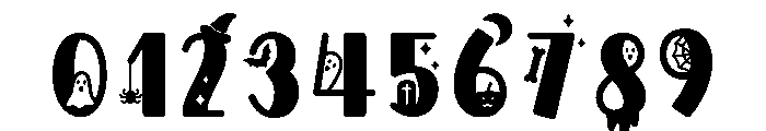 Ghostly vibe Font OTHER CHARS