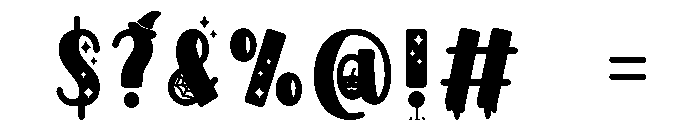 Ghostly vibe Font OTHER CHARS