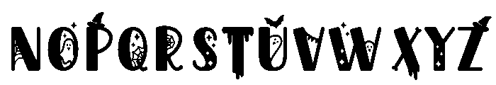 Ghostly vibe Font UPPERCASE