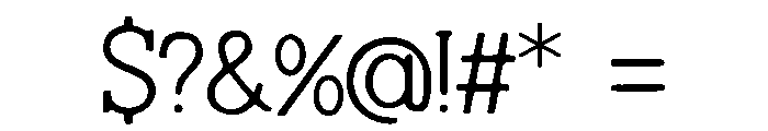Ghostwood Font OTHER CHARS