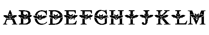 Ghosty Bat Font UPPERCASE