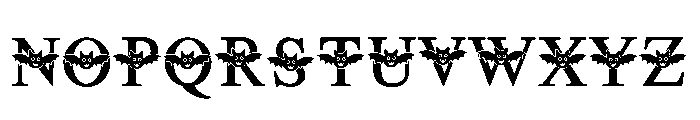 Ghosty Bat Font UPPERCASE