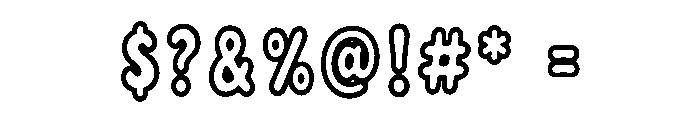 Ghostype Boozle Font OTHER CHARS