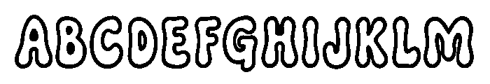 Ghostype Boozle Font UPPERCASE
