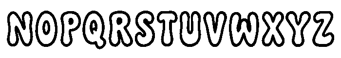Ghostype Boozle Font UPPERCASE