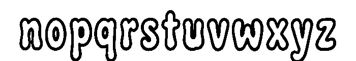 Ghostype Boozle Font LOWERCASE