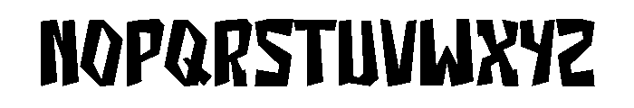 Ghoswa Jomasha Font LOWERCASE