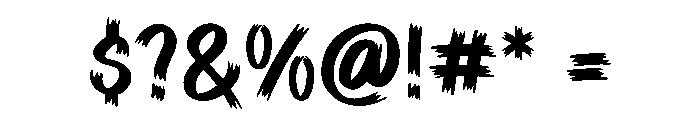 Ghoul Claws Font OTHER CHARS