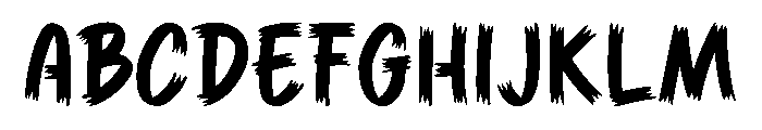 Ghoul Claws Font UPPERCASE