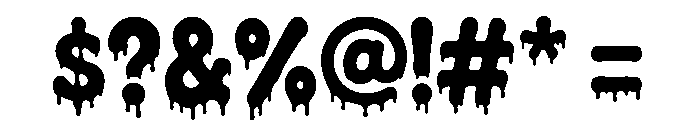 Ghoul Drip Font OTHER CHARS