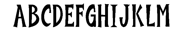 Ghoulthorn Font UPPERCASE