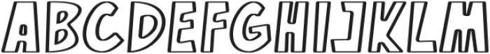 GHOSLINE Regular otf (400) Font LOWERCASE
