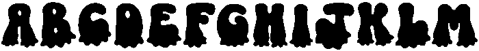 GHOST Regular otf (400) Font UPPERCASE