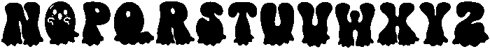 GHOST Regular otf (400) Font UPPERCASE