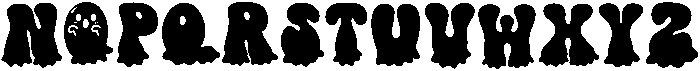 GHOST Regular otf (400) Font LOWERCASE