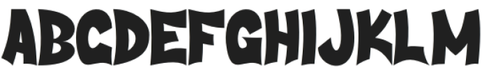 GHOSTY RUSH Regular otf (400) Font UPPERCASE