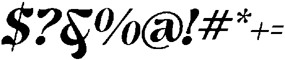 Ghadir Bold Italic otf (700) Font OTHER CHARS