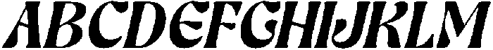 Ghadir Bold Italic otf (700) Font UPPERCASE