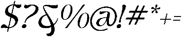 Ghadir Italic otf (400) Font OTHER CHARS