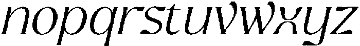 Ghadir Light Italic otf (300) Font LOWERCASE