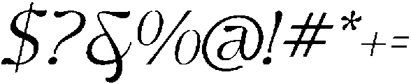 Ghadir Light Italic ttf (300) Font OTHER CHARS