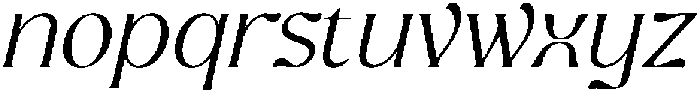 Ghadir Light Italic ttf (300) Font LOWERCASE