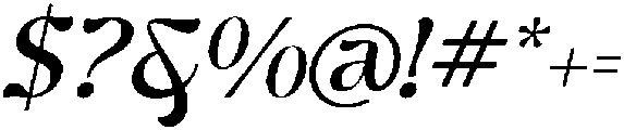 Ghadir Medium Italic otf (500) Font OTHER CHARS