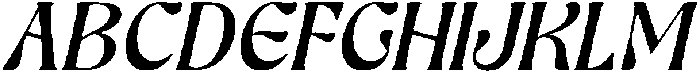 Ghadir Medium Italic otf (500) Font UPPERCASE