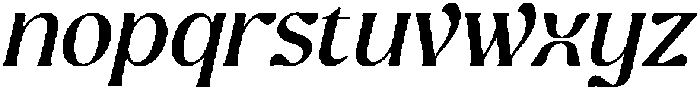 Ghadir Medium Italic otf (500) Font LOWERCASE