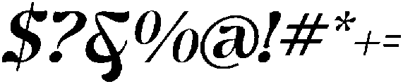 Ghadir SemiBold Italic otf (600) Font OTHER CHARS