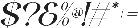 Gheklyn Italic otf (400) Font OTHER CHARS