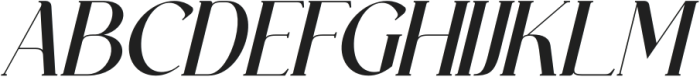 Gheklyn Italic otf (400) Font UPPERCASE