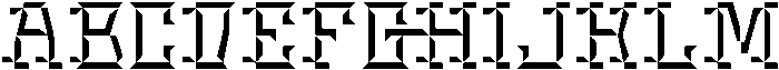 Gheno Bevel otf (400) Font UPPERCASE
