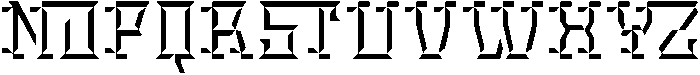 Gheno Bevel otf (400) Font UPPERCASE