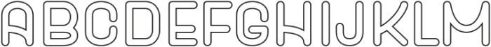 Gheon Bright Outline ttf (400) Font LOWERCASE