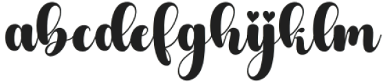 Gheysha-Regular otf (400) Font LOWERCASE